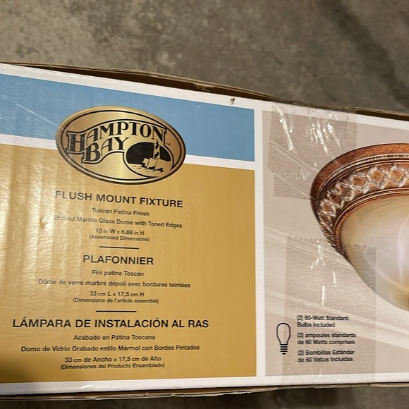 Hampton bay flush mount fixture - Picture 4 of 6